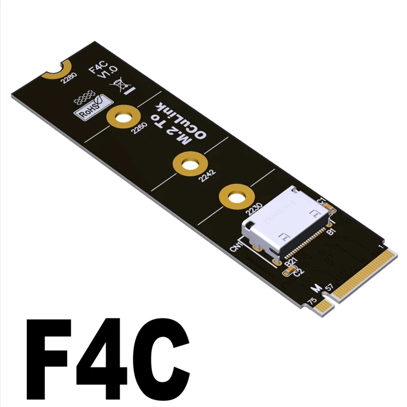 Адаптер F4C M.2 Nvme Pcie 4.0 к Oculink SFF-8612 для 2 5-дюймовой адаптер NVME U.2 (SFF 8639) SSD PCI-E NGFF