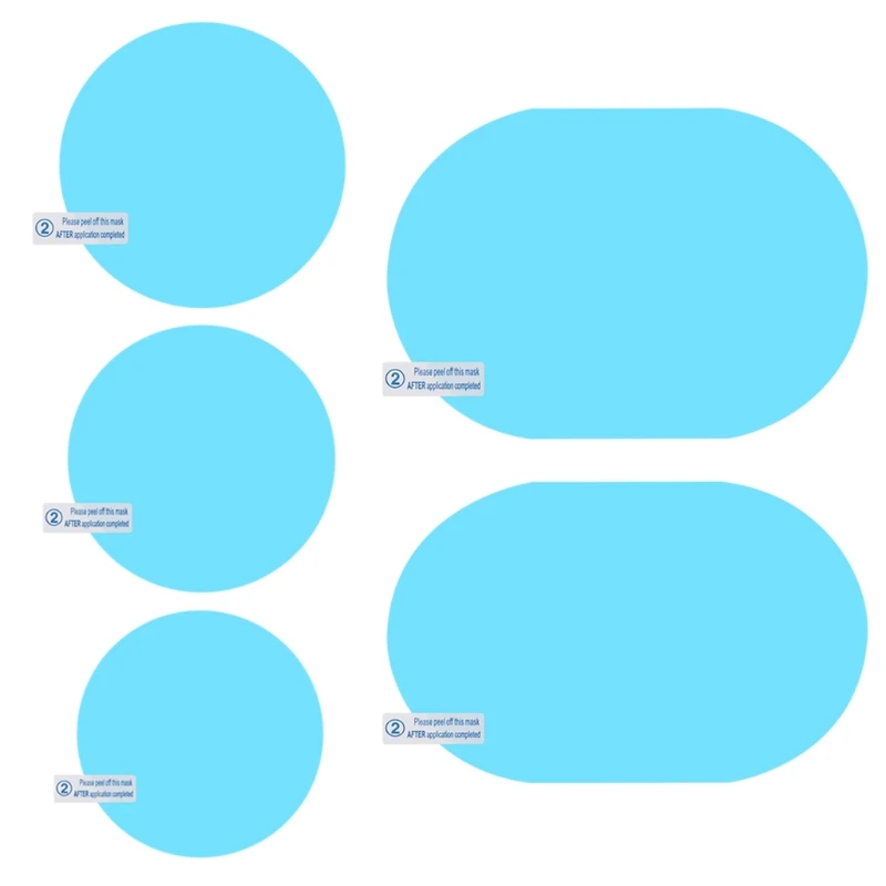 

2Pcs Car Rain-proof Film Rearview Mirror Waterproof Film Universal Window Glass Clear Anti-Fog Anti-reflective Sticker Dropship