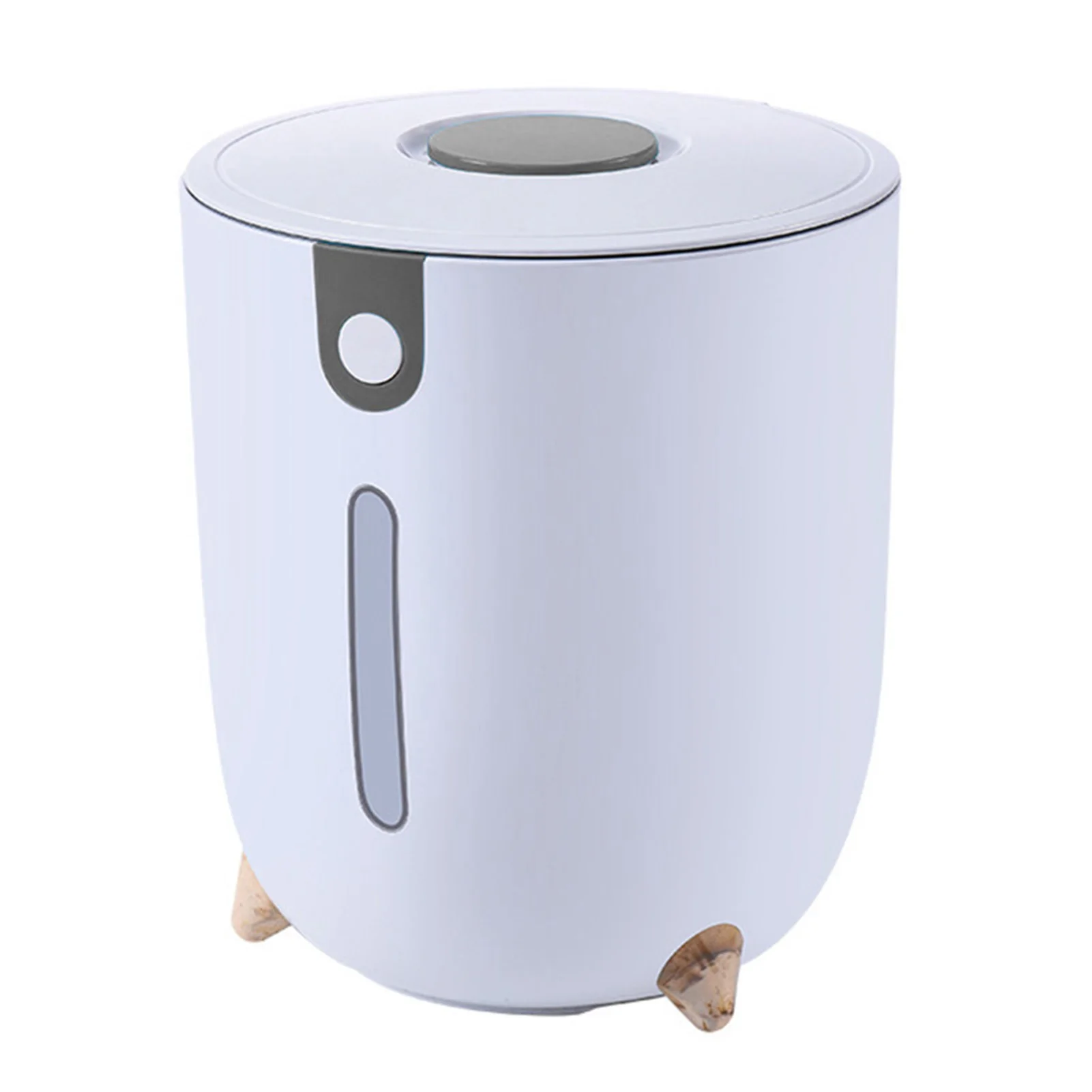 

Rice Container Bucket Flip Top Sealed Lid Grain Storage Tank 22Lbs Capacity for Kitchen Dog Food