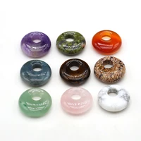 2022 new natural stone gem agate quartz bead pendant handmade crafts diy necklace bracelet earring accessories for women 18cm
