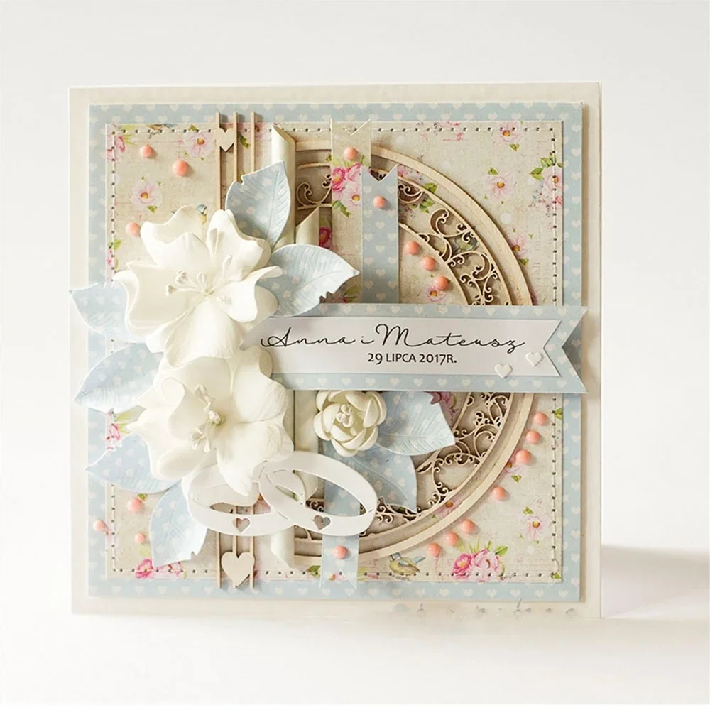 Обручальные кольца металлические Вырубные штампы стандартное ремесло тиснение