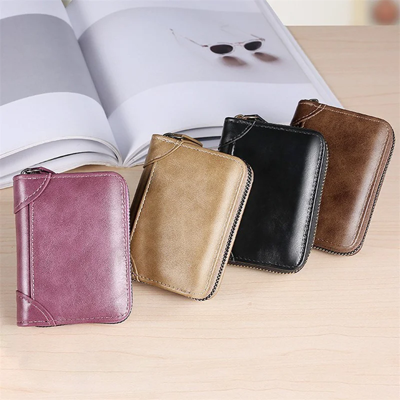 

Fashion Women Wallets Card Holder Solid Color Vintage Short Wallet Ladies Girls Card Holder Clutch Bag Women Bag