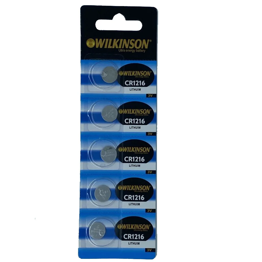 

Литиевая пуговичная батарея WILKINSON 1216, 3 в, 5'li посылка качественный материал для длительной охоты, кемпинга, дома, школы, автомобиля, отеля, рес...