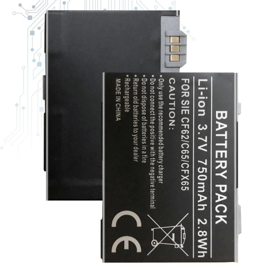 Аккумулятор 750 мАч EBA-760,EBA-770 для Siemens CF75,CFX65,CT66,CT72,CT75,CTX65,CV65,CV72,CV75,CX65,CX66,CX70,CX Battery