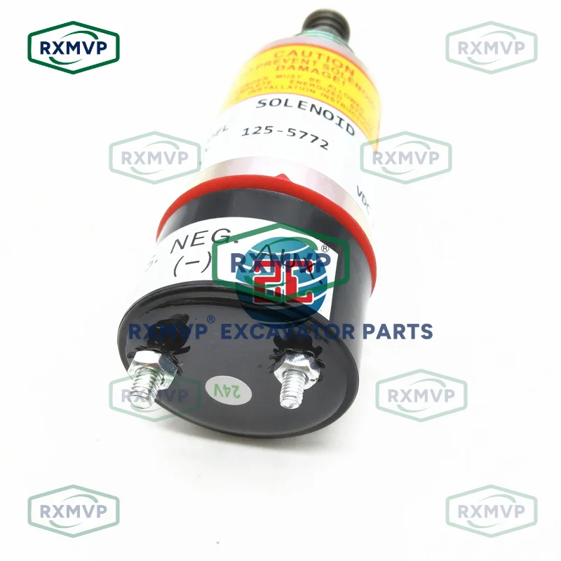 Соленоид топливной остановки Flameout 125-5772 24 В подходит для экскаватора 3117 3116 3126 3114