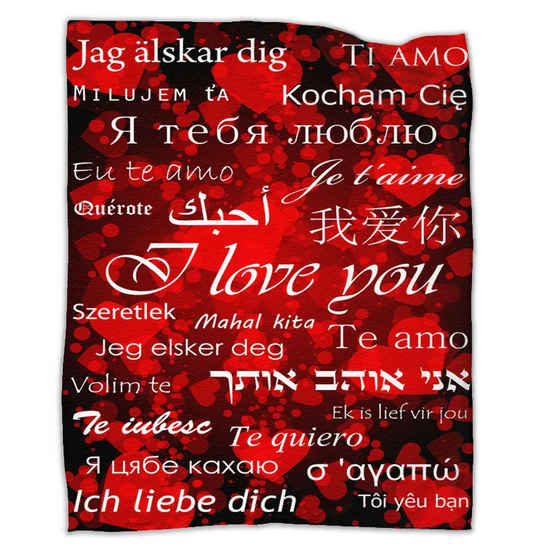 

Valentine Gifts Throw Blanket Marry Lovers Wedding Soft Cozy Microfiber Flannel Fleece Warm Huggl For Home Couch Bed and Sofa