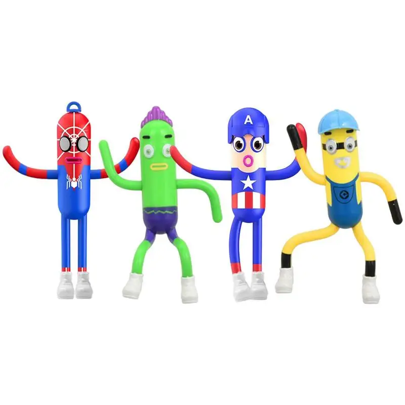 

4PCS Nobody Sausage Plush Toy Soft Stuffed Animal Toys Cartoon Game Character Doll For Kids Christmas Gifts Sausage Toy