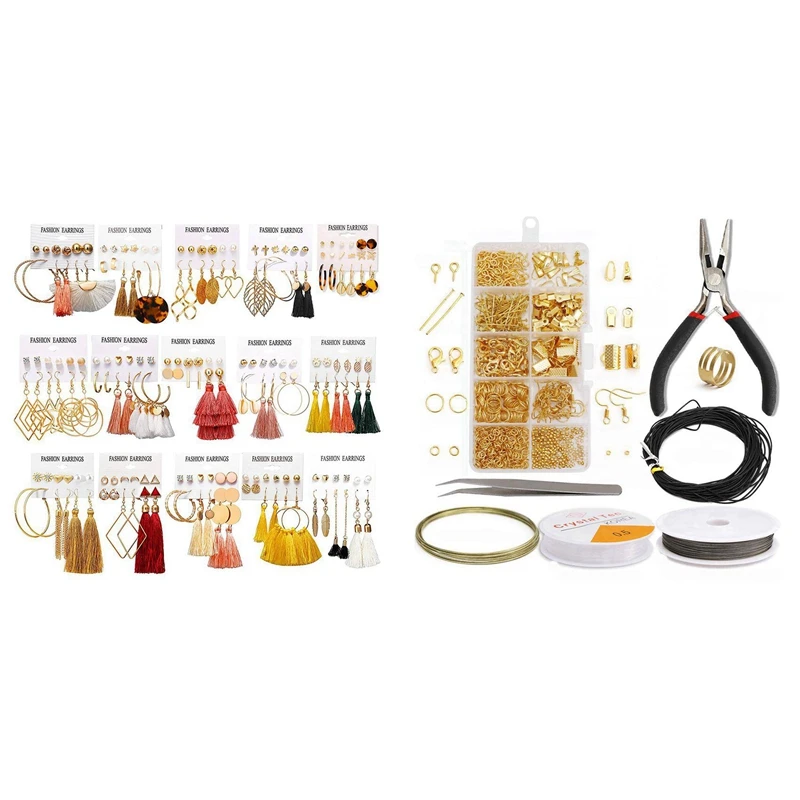 

93-парижская модель с кисточкой и 1 Набор «сделай сам», серьги, материал, плоскогубцы, материал для сумки