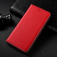 litchi texture leather phone case for huawei y5 y6 y7 y9 pro prime 2018 2019 phone flip magnetic cover