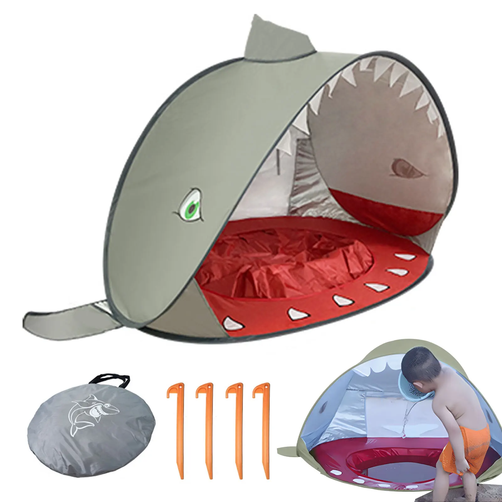 

Палатка Складная портативная для детей, навес от солнца, тент для отдыха, летняя пляжная дорожная палатка, инструмент