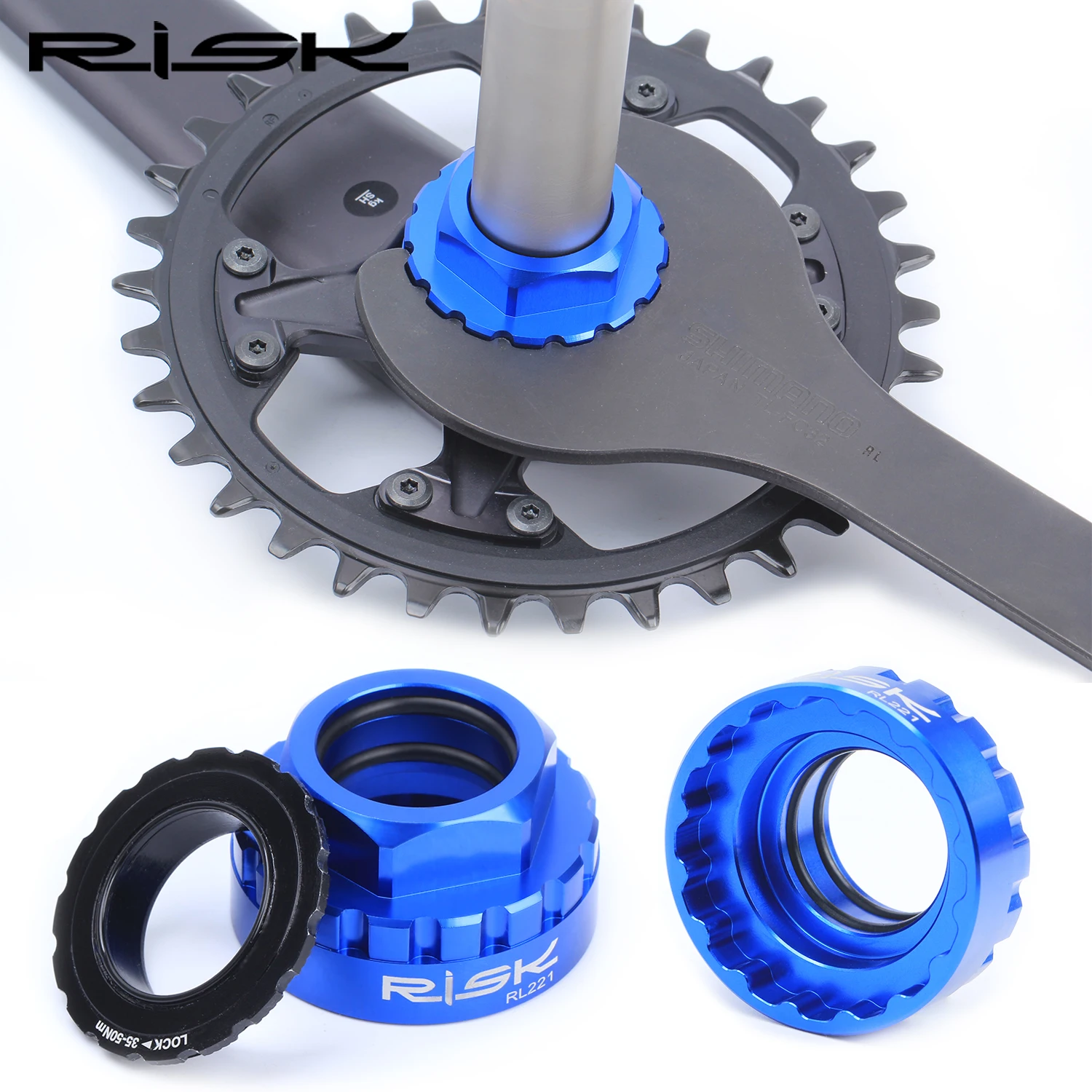 

RISK 12s Chainrings Mounting Tool For Shimano SM-CRM95 / SM-CRM85 / SM-CRM75 TL-FC41 / FC41 Direct Mount Repair Tool Crankset