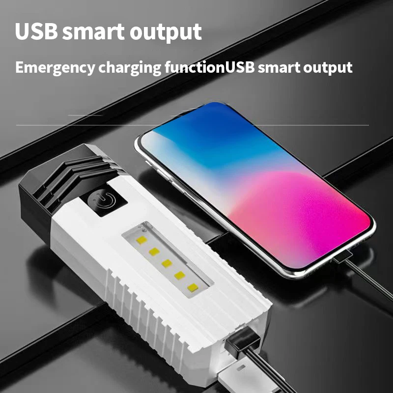

1200mAh Large Battery Capacity Bicycle Lights Long Battery Life Outdoor Bicycle Lights USB Fast Emergency Charging Bicycle Light