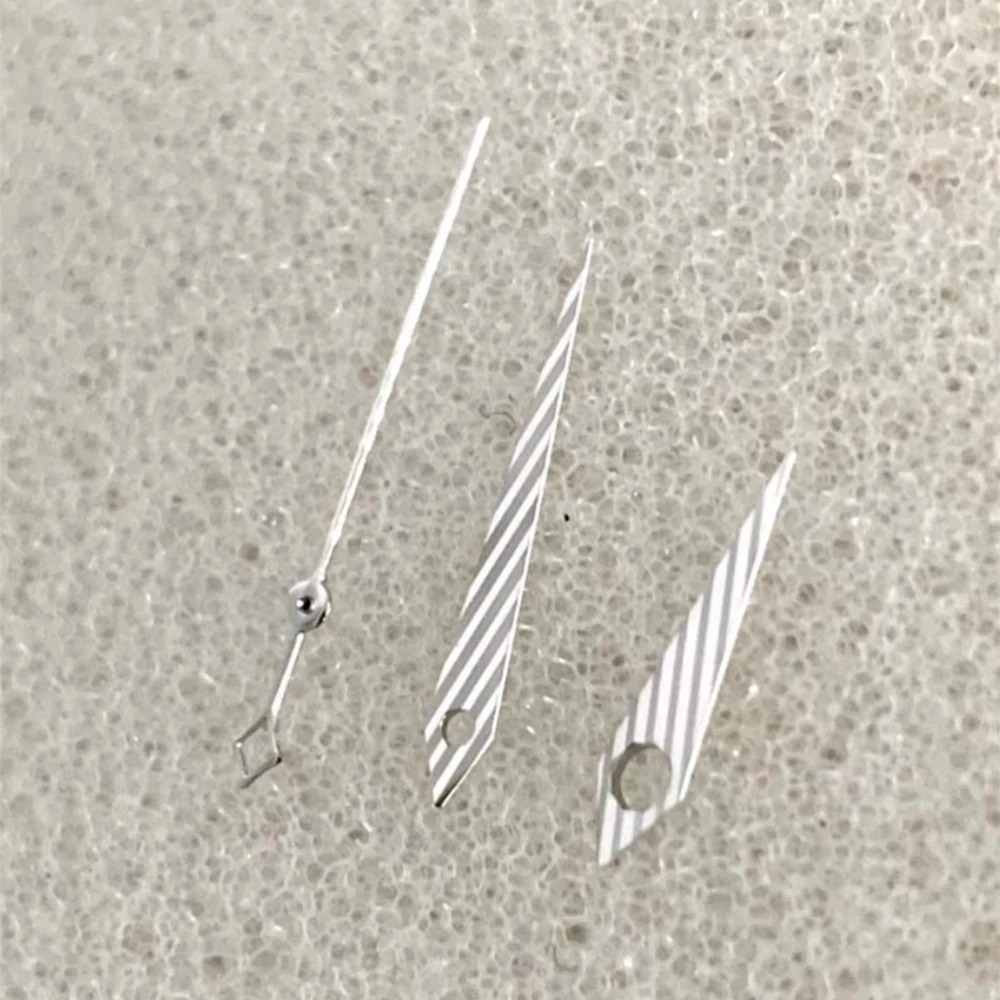 

NEW Oblique Stripe Watch Hand No Luminous Silver/Gold Watch Pointers Fit for NH34 NH35 NH36 NH70 4R 7S Movement Watch Parts