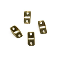 30pcs raw brass diamond square frame geometric connectors diy for jewelry bracelet necklace making
