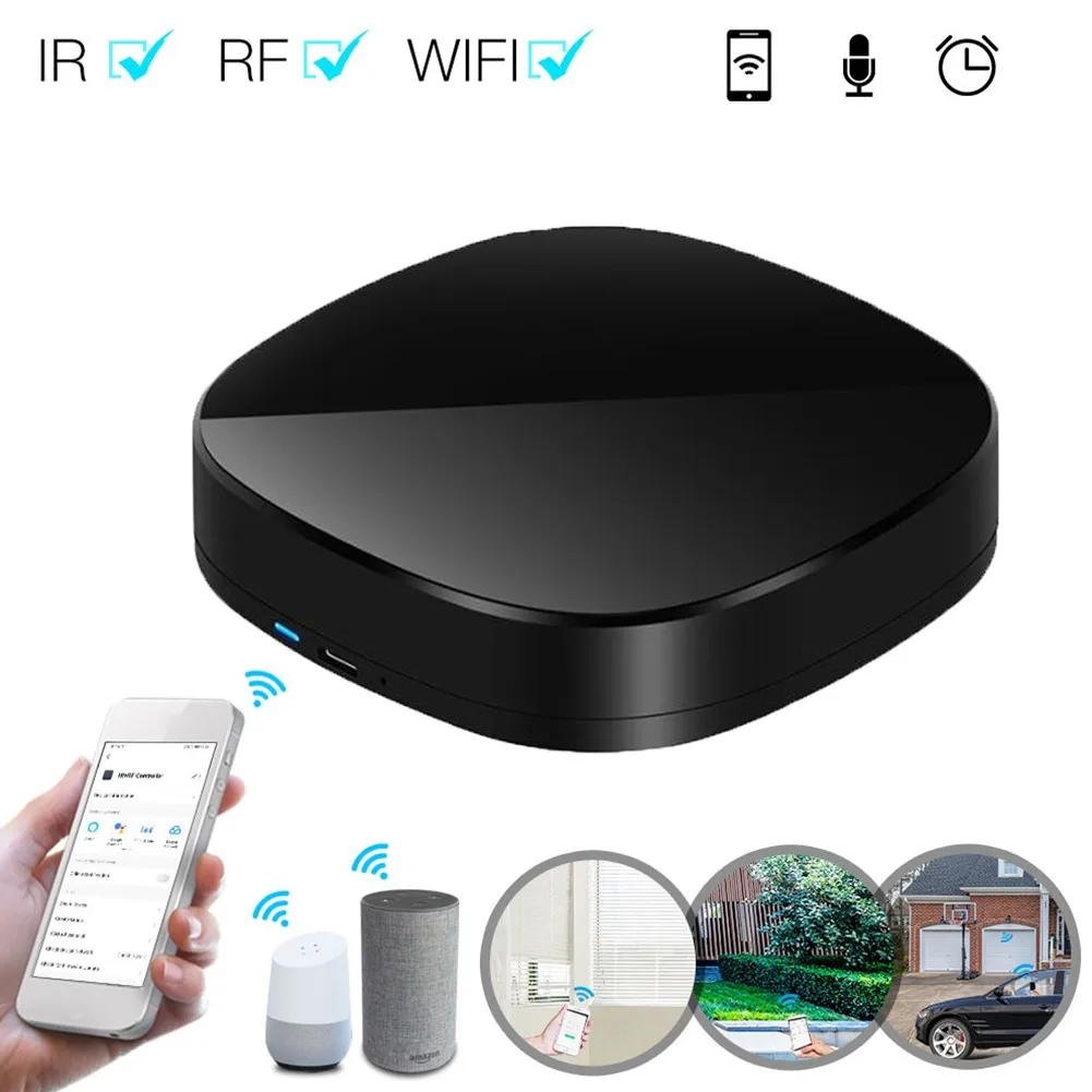 

WiFi RF IR Universal Infrared Remote Controller RF Appliances Appliances Tuya Smart Life App For Air Conditioners TVs Fans DVDs