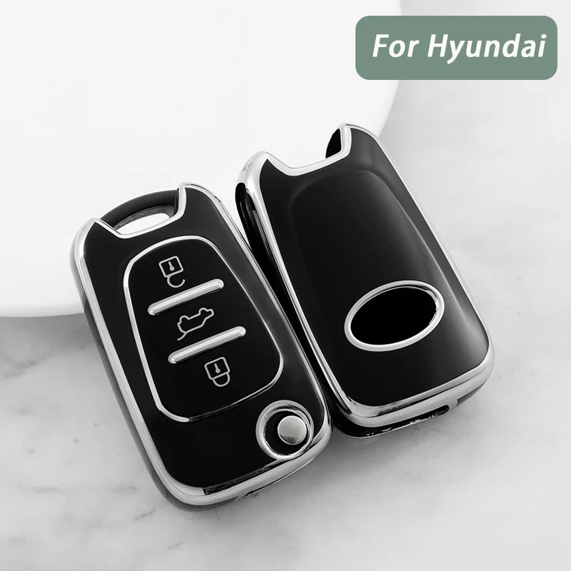 

TPU Car Key Case Cover For Hyundai i20 i30 ix20 ix25 ix35 Elantra Accent For KIA Sportage Rio 3 Soul Optima Ceed Pro K5 K2 Pride