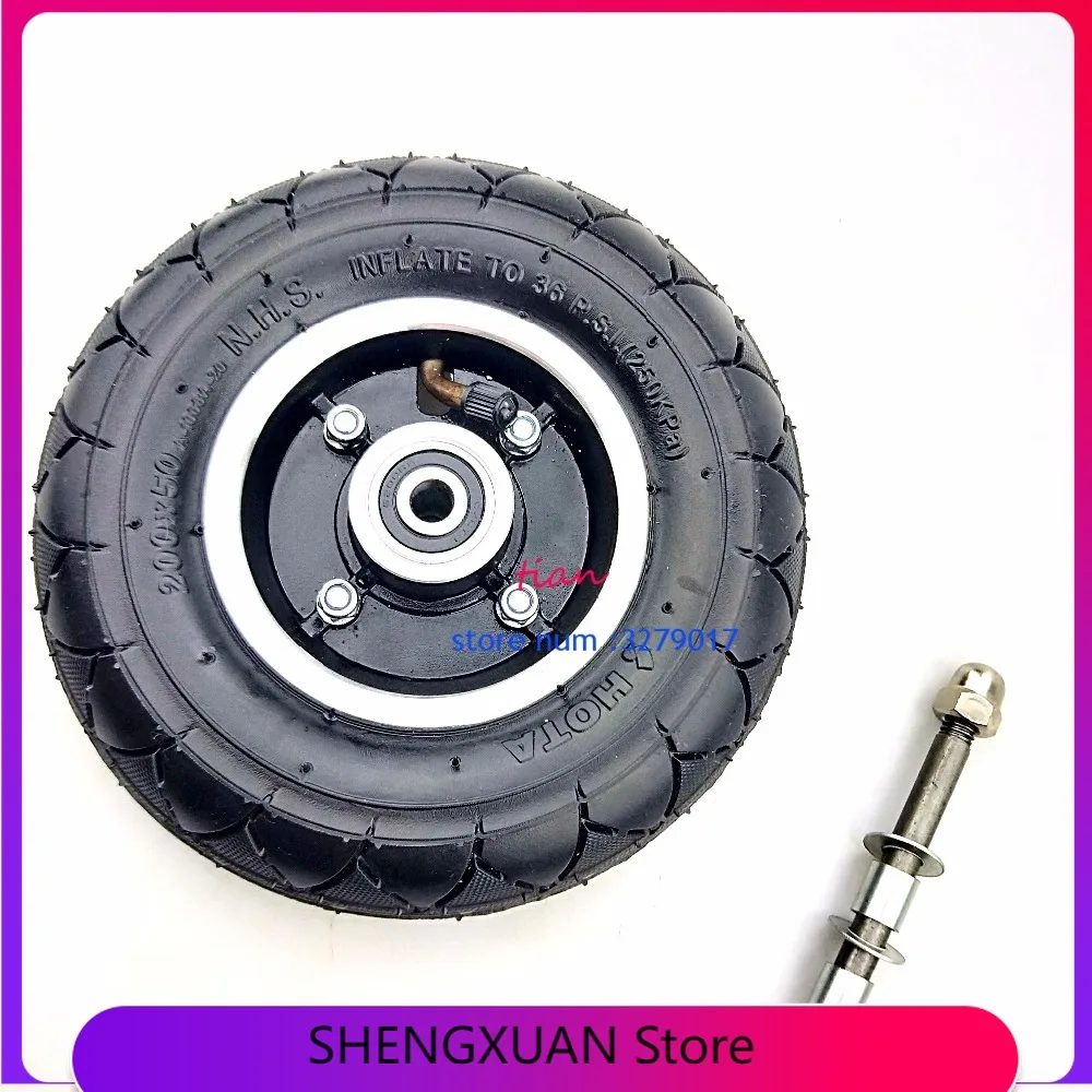 

Шина для электрического скутера 200x50, колесная ступица 8 дюймов, колеса из алюминиевого сплава, пневматическая шина, электрическая