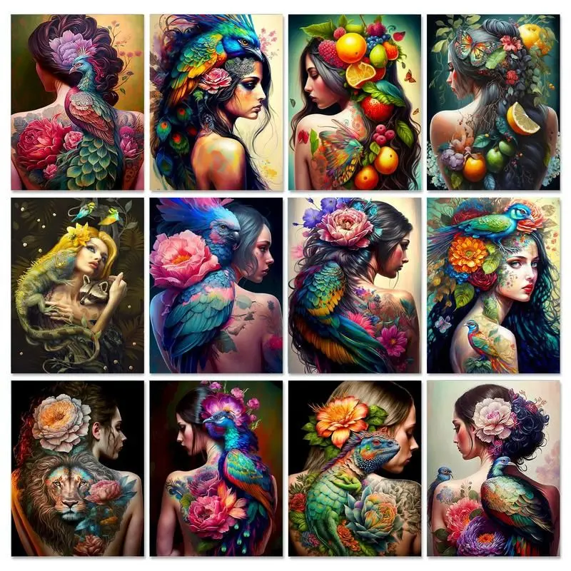 

GATYZTORY DIY oil Painting By Numbers Kit acrylic paint by numbers Home Wall Decor Figure diy Paintings art on Canvas By Numbers