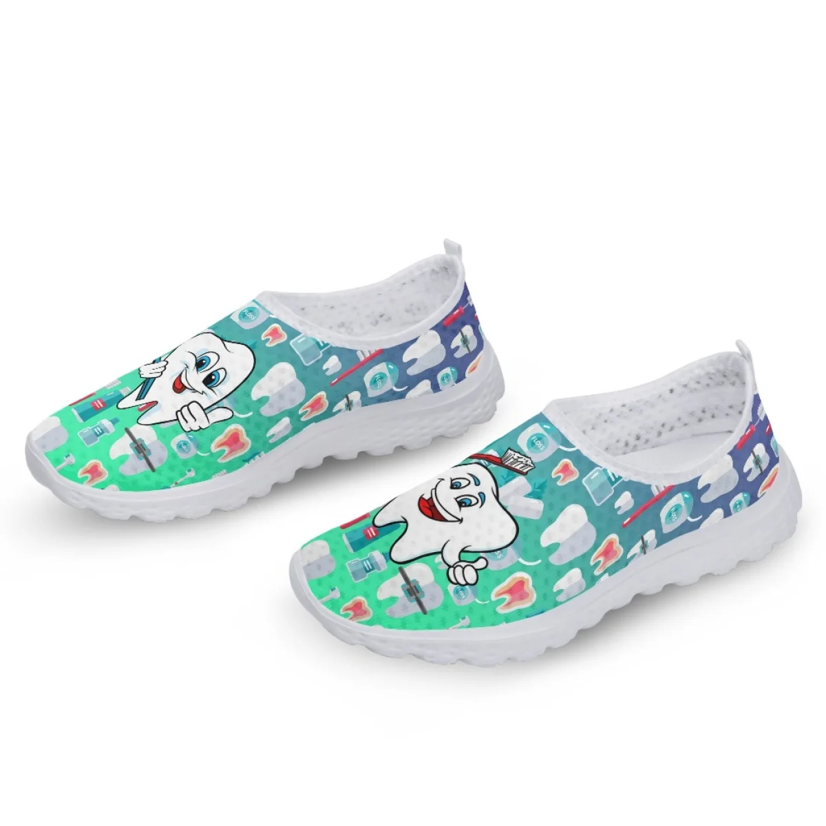 Женские кроссовки без шнуровки INSTANTARTS повседневные сетчатые туфли на плоской