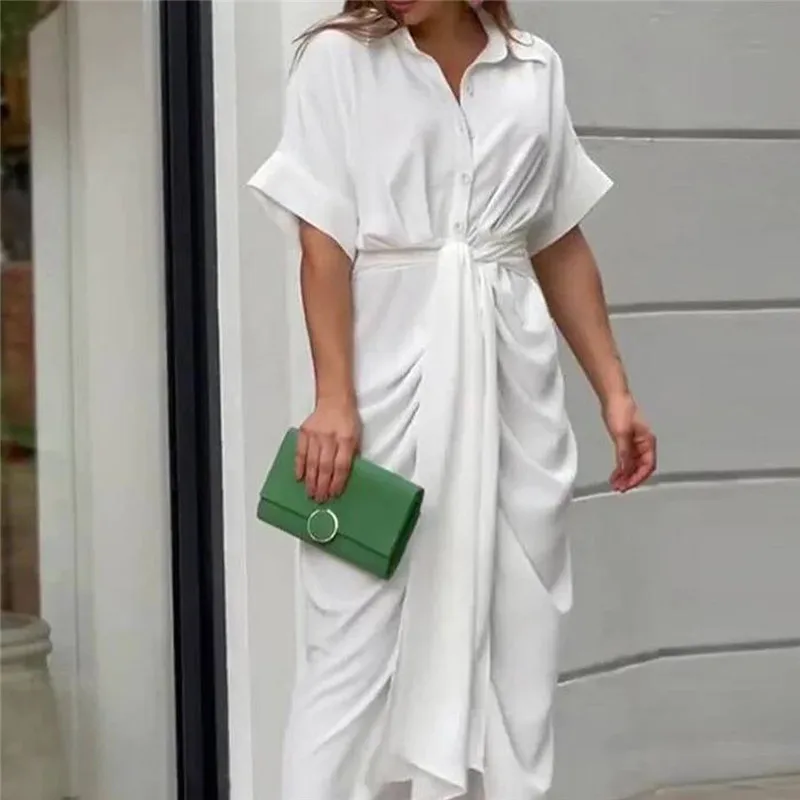 Женское летнее длинное платье с листьями лотоса Длинное свободное пляжное для