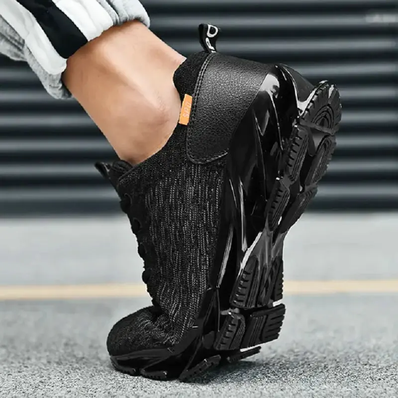 Men's Breathable Blade Running Sports Shoes Youth Street Trendy Male Sneakers Damping Outdoor Jogging Casual Shoe Zapatos Hombre