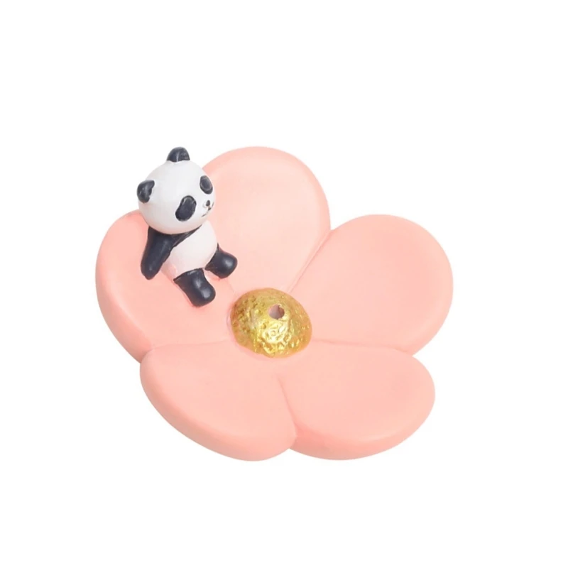 Благовония палочки в форме цветка горелки смолы милая статуя животного