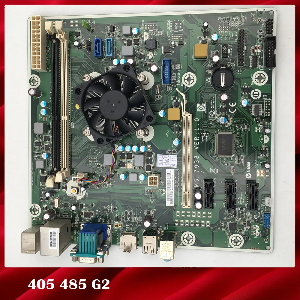 100% Working Desktop Motherboard For HP 405 485 G2 754092-001 753929-001 MS-7938 VER:1.0 Fully Tested Good Quality