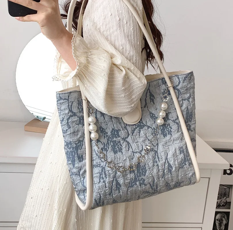 

CGCBAG Casual 2022 Large Capacity Canvas Tote Women Shoulder Bag Simple Commute Designer Handbag Women Luxury Big Shopper Bag