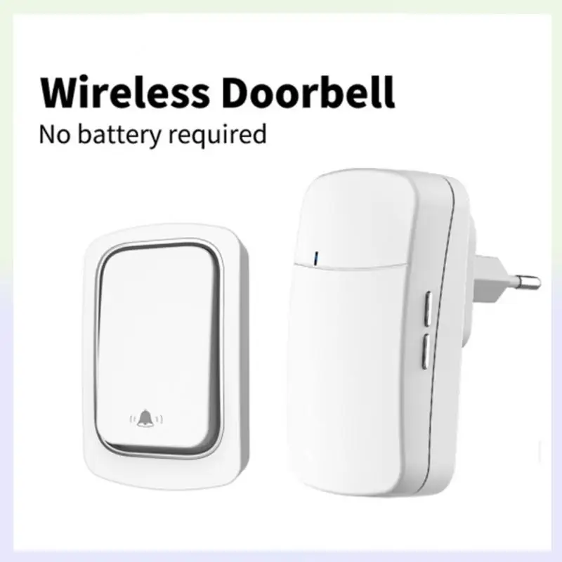 

EU UK US Plug Wireless Music Doorbell Electronic Remote Control Door Bells Outdoor Waterproof Door Chime Home Security Alarm