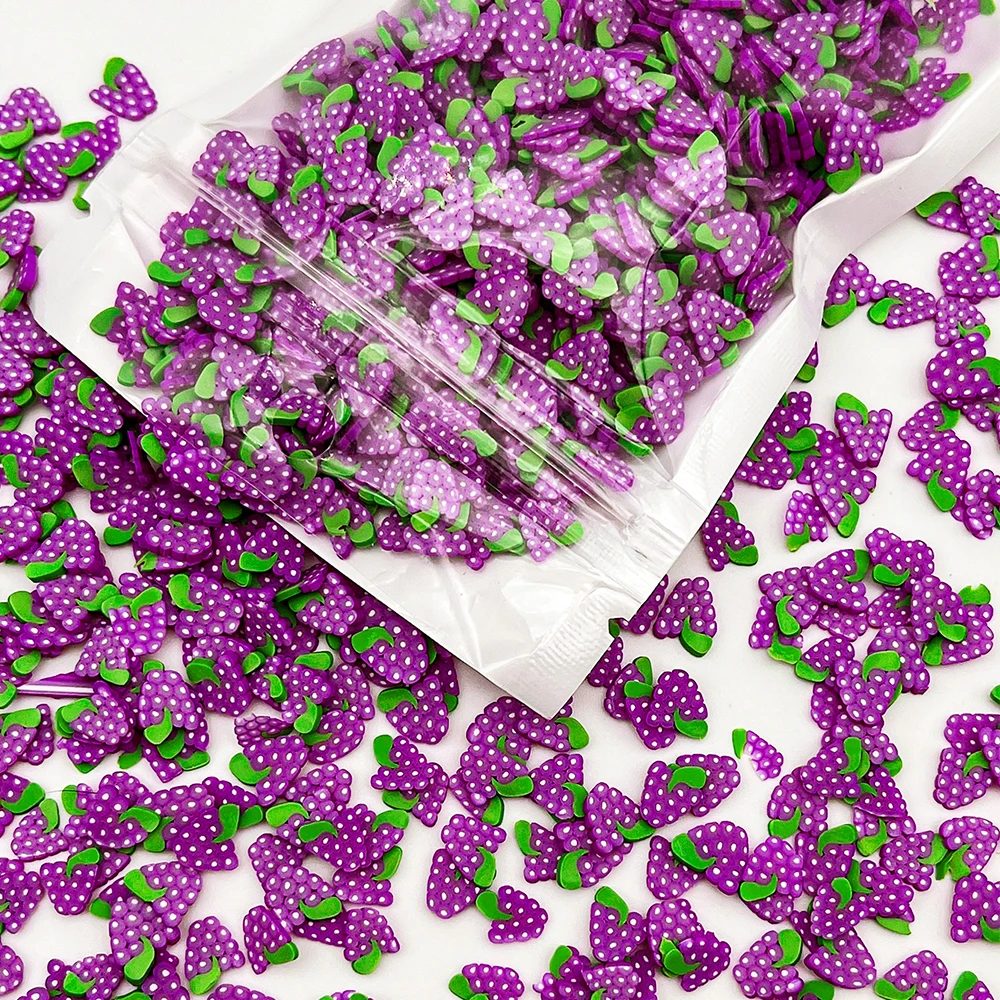 20g Fruit soft pottery piece Polymer Clay DIY Resin Jewelry Making Nail Material for Decoration Slime Hairpin Craft Accessories