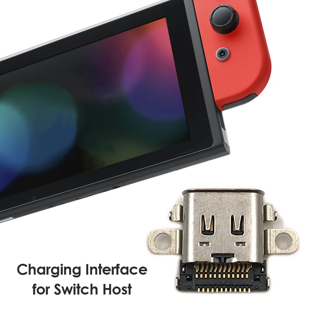 

5Pcs Original charging port For Nintendo Switch NS Console Charging Port Power Connector Type-C Charger Socket For Switch
