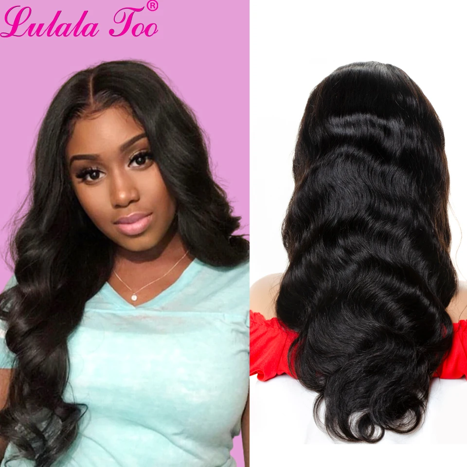 4x4 Lace Closure Wig Body Wave Human Hair Wigs Brazilian 13x4 Lace Front Wigs PrePlucked Remy Hair HD Transparent Lace Lulalatoo