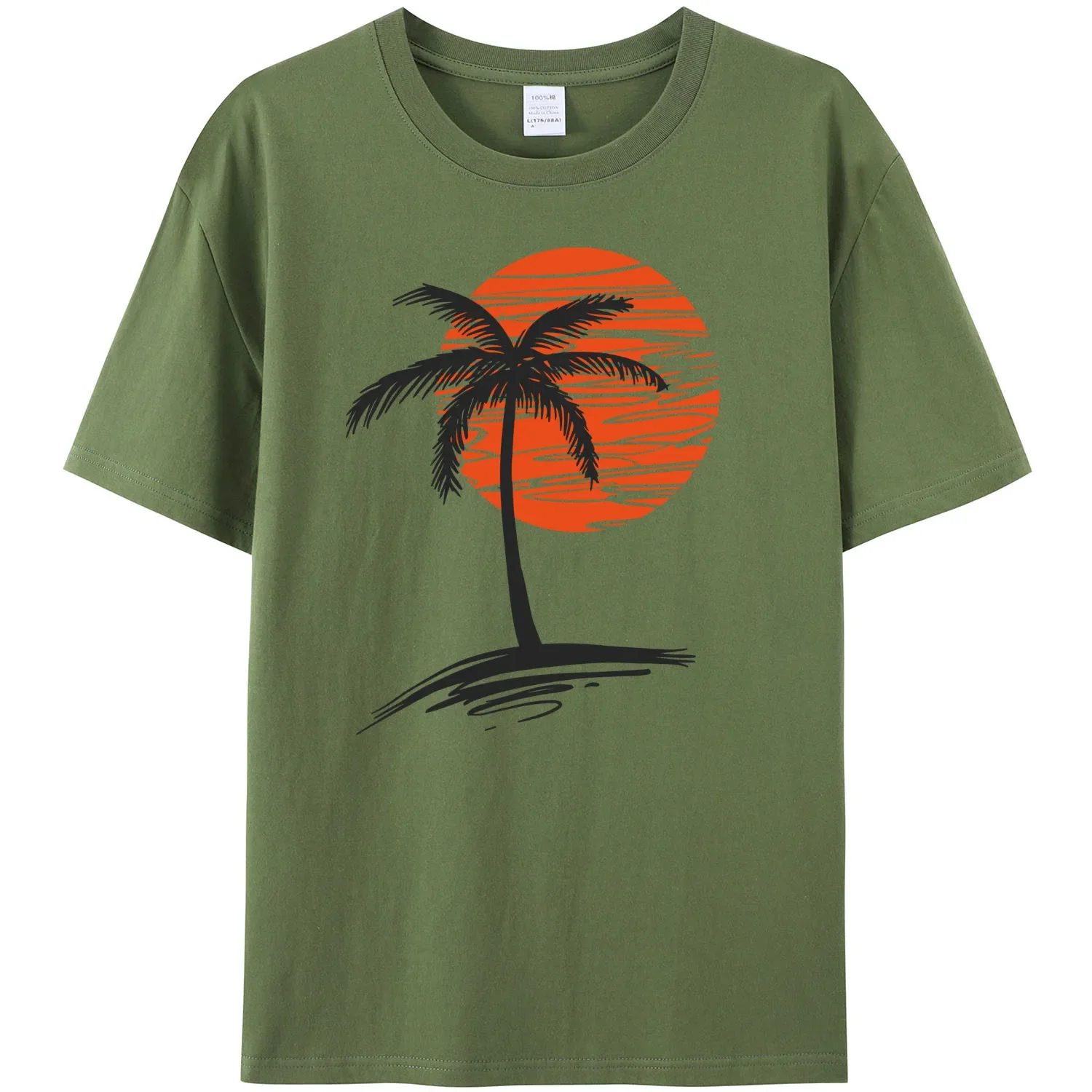 Футболка мужская с коротким рукавом 100% хлопок принтом