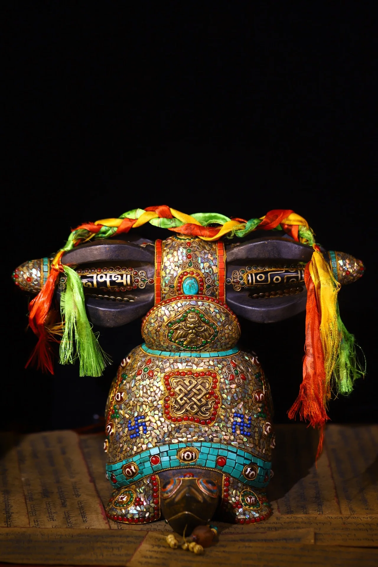 14 &quotКоллекция тибетского храма старый метеорит мозаика драгоценный камень gZi