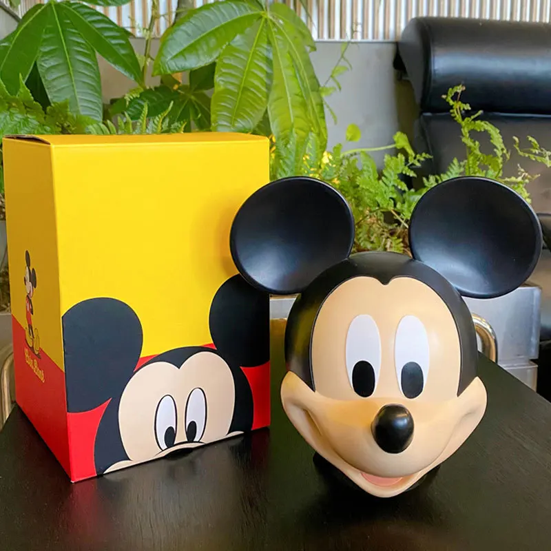 

Disney Donald Duck Mickey Mouse Piggy Bank Cartoon Home Ornaments Anime Coin Storage Jar Money Box Figure Kids Cute Xmas Gift