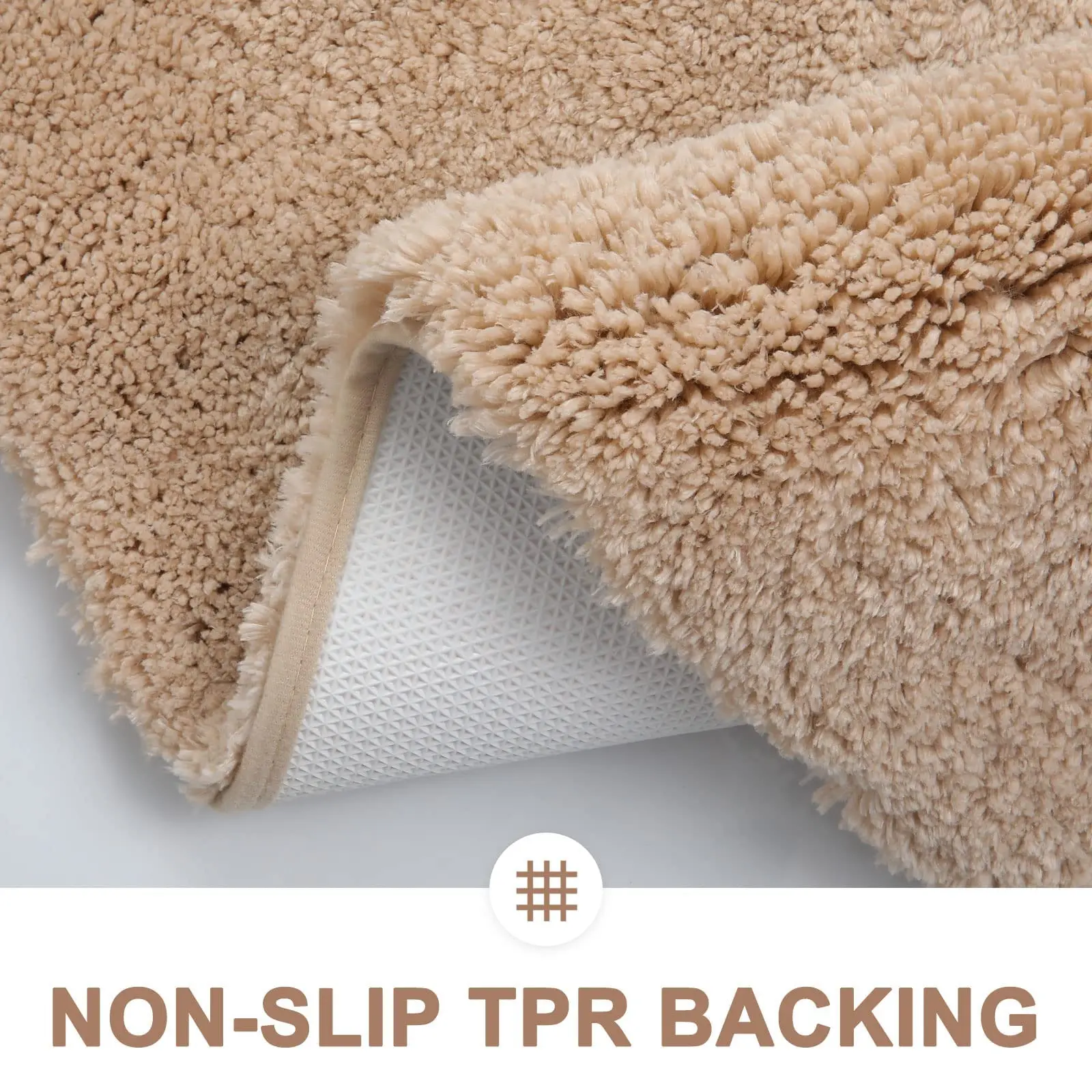 Kitinjoy Пушистые коврики для ванной комнаты Нескользящий моющийся впитывающий