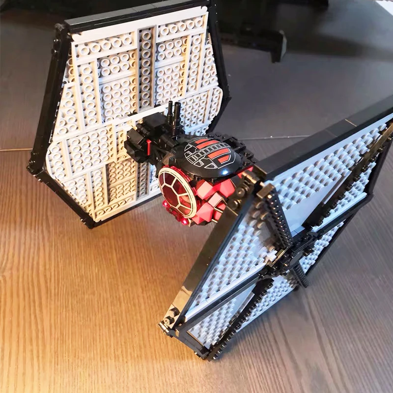 

Новинка, совместим со звездным мажорным истребителем Tie Fighter Black Ace, перехватчик Tie Wars, блочные кирпичи, игрушки Vonreg для детей