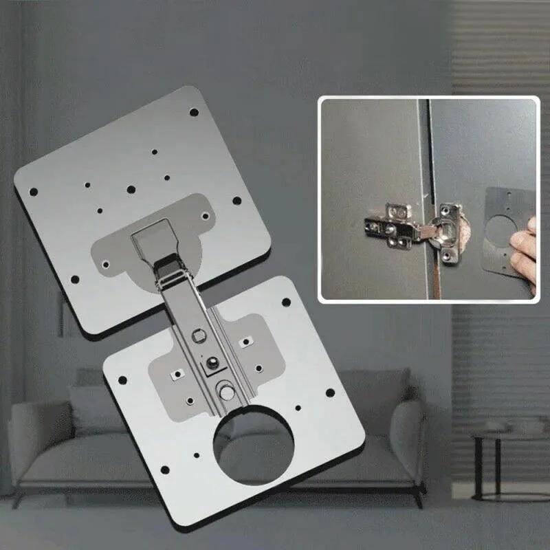 

1/2/4/6Pc Hinge Repair Plate Cabinet Furniture Drawer Table Scharnier Stainless Steel Household Hardware Hinge Fixing Plate