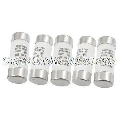 

22x58mm R017 RT18 RT14 gG Fast Blow Fuse Link Protectors 500V 40A 5 Pcs