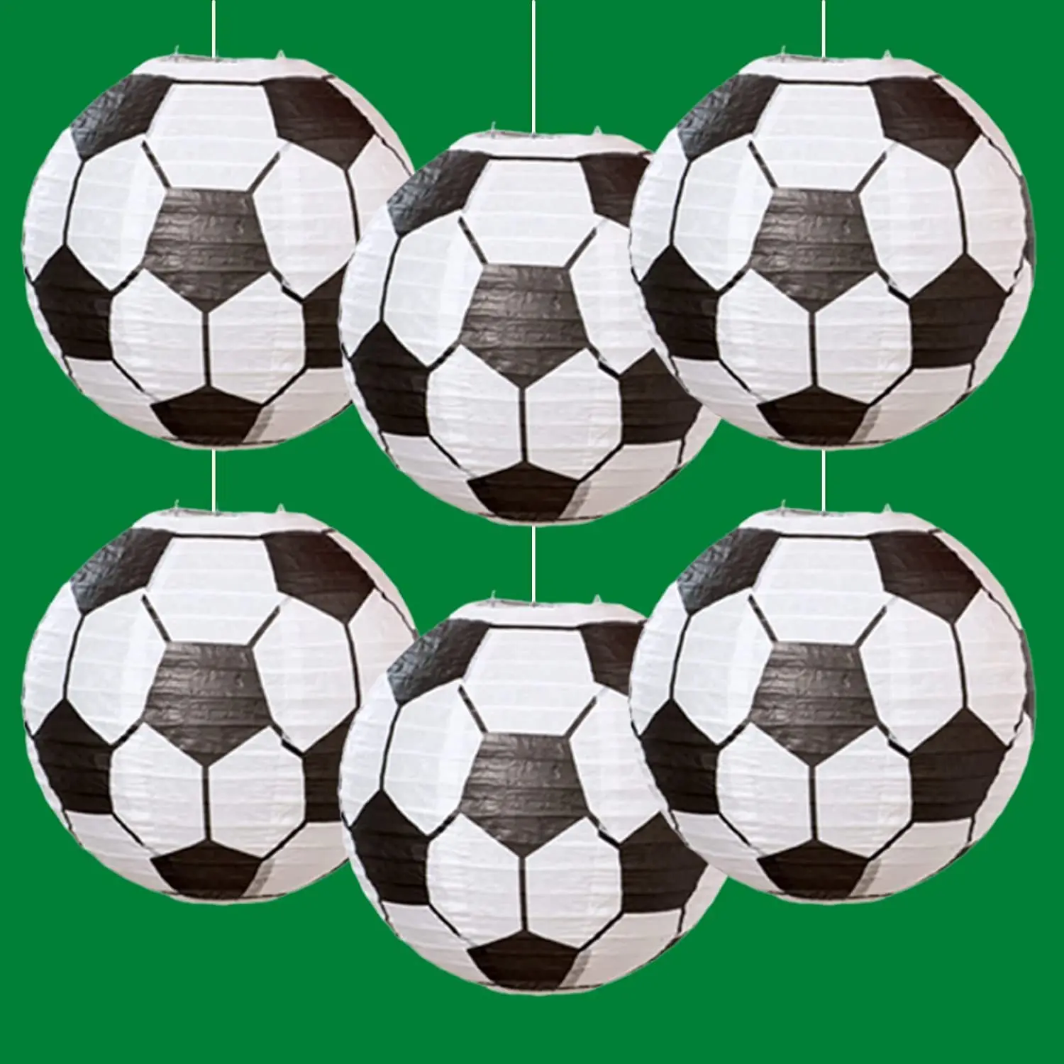 

Football Lantern Happy Summer Football Boy Birthday Party Decor World Cup Lantern Pendant Sports Party Supplies Kids Gift