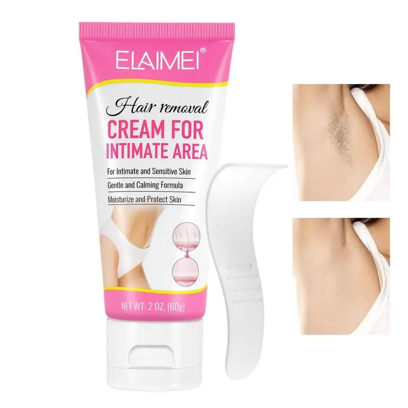 

Intimate Hair Removal Cream Intimate Hair Removal For Women 60g Painless Unwanted Hair Remover For Pubic Area Arm Armpit Leg