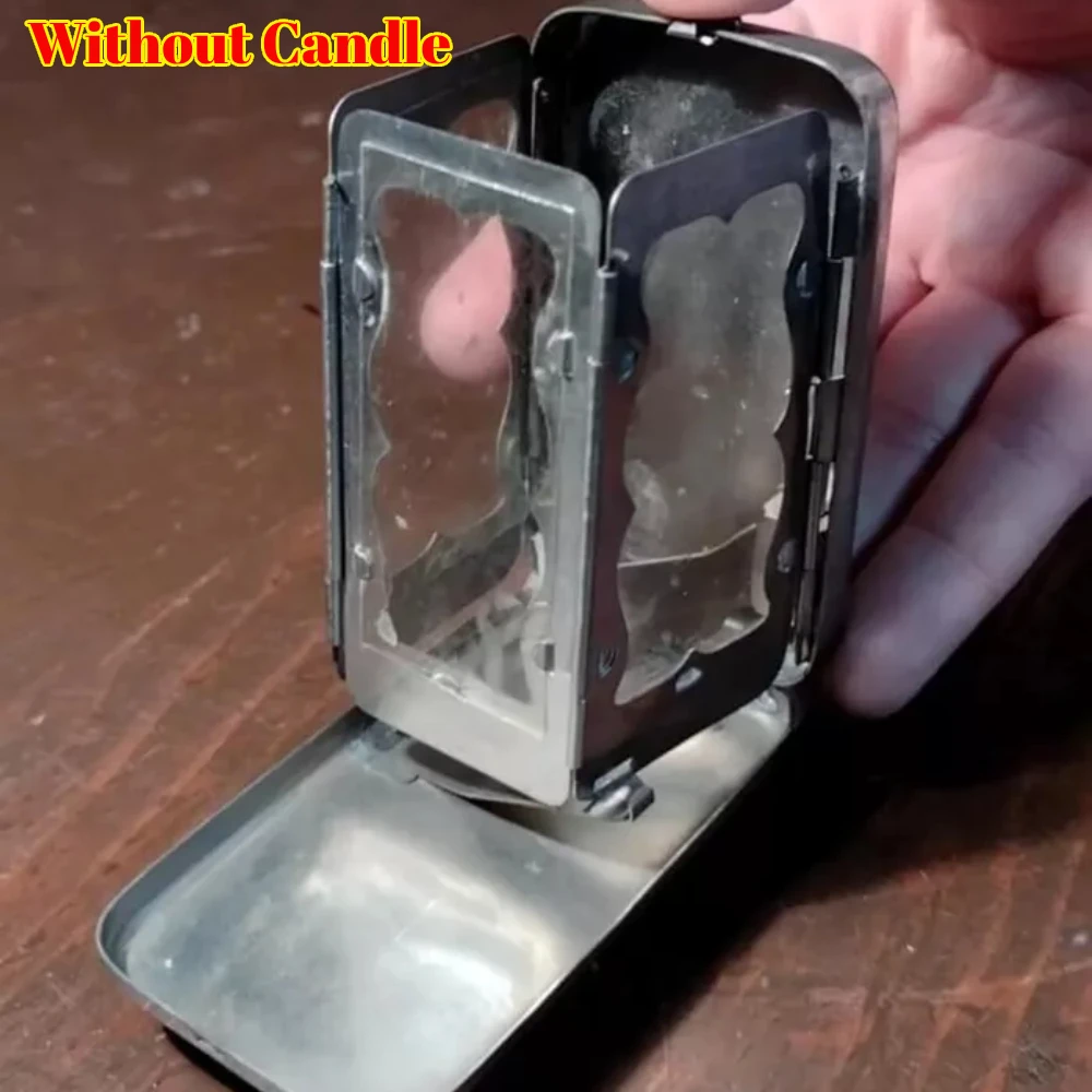 Складной карманный фонарь-свеча для настоящих свечей винтажный маленький