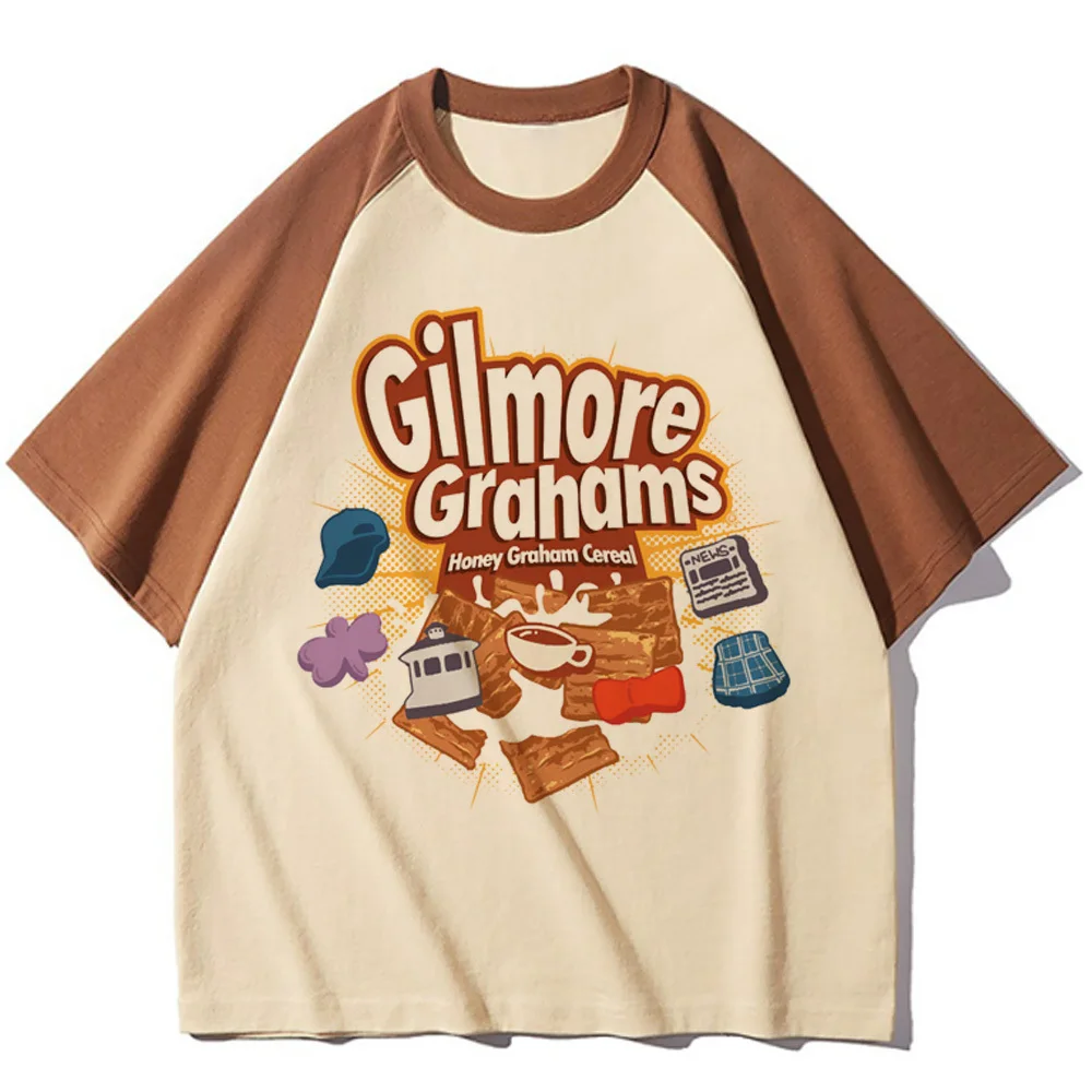 Футболка для девочек Gilmore женская летняя футболка из мягкой ткани одежда аниме y2k