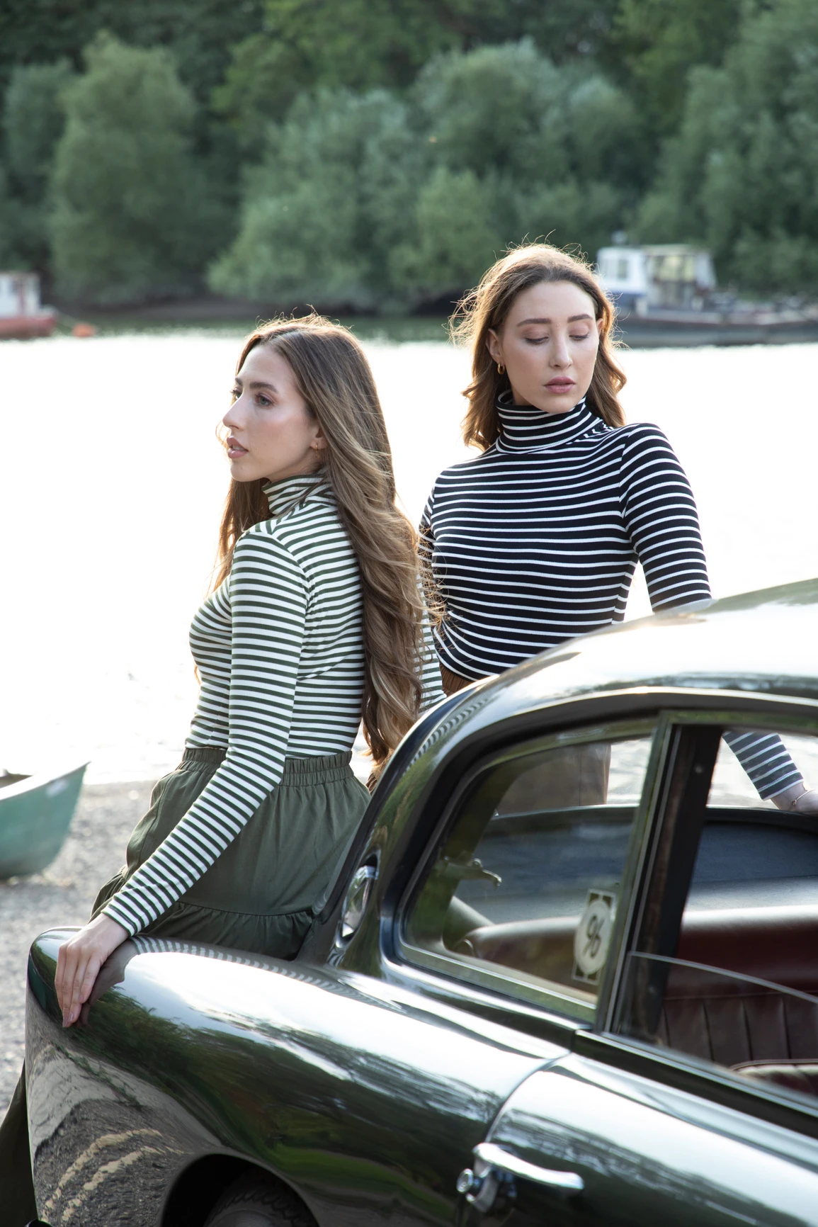 

Мода 95% хлопок классические женские полосатые топы растягивается ткань плотный дизайн