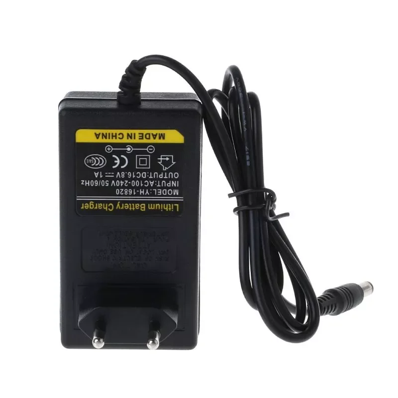 

NEW2022 Battery Charger 16.8V DC AC 1A Intelligent Lithium Li-on Power Adapter EU US Plug LX9A
