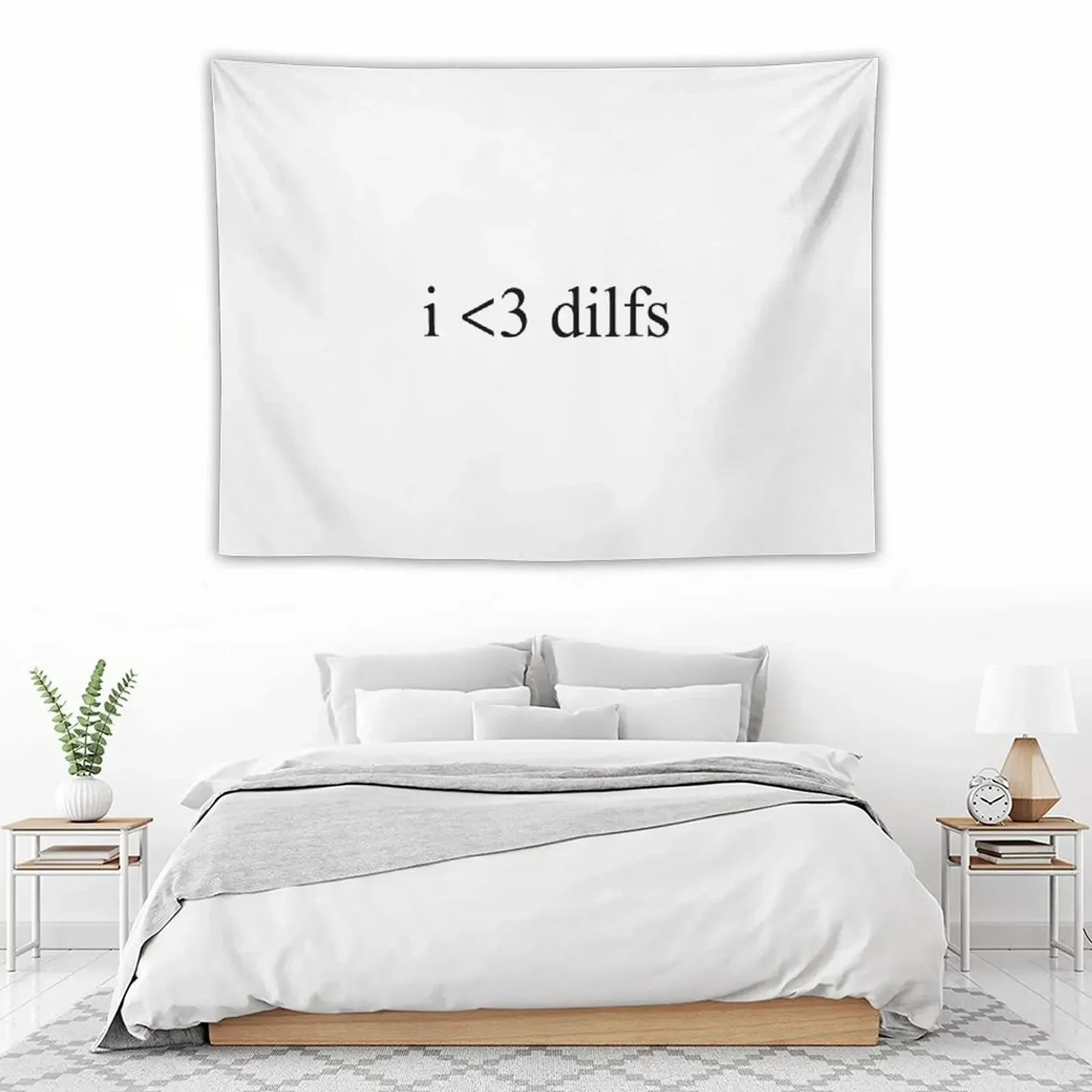 Гобелен с принтом I Heart DILFS аксессуары для домашнего декора гобелен уличного