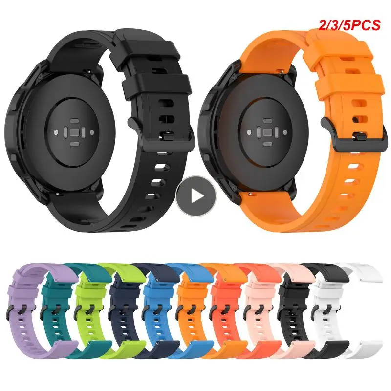 

2/3/5PCS Soft 22mm Silicone Strap For Watch S1 Active Mart Watch Wristband Replacement Strap Watchband Watch Band