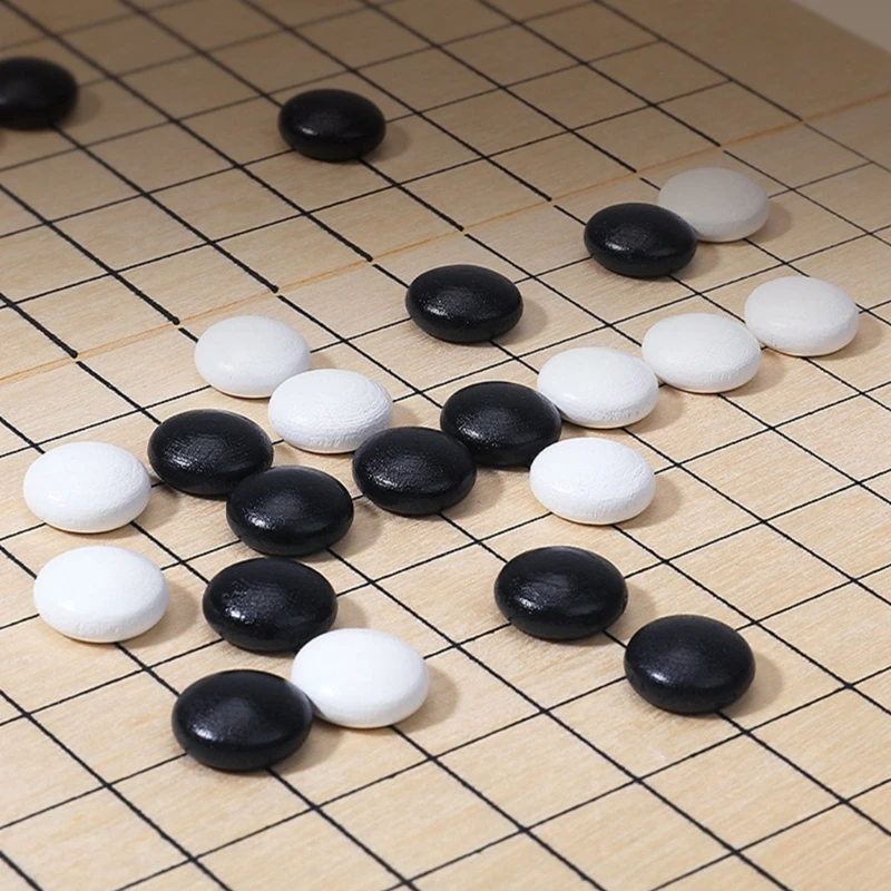 Компактный набор шахмат Го и Гобанг китайская шашка для путешественников детей