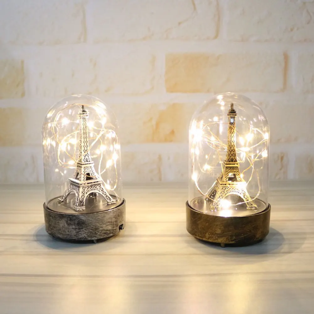

Paris Tower Light Glass Dome Romantic Innovative Night Lamp For Valentine's Day Girlfriend Birthday Decoration