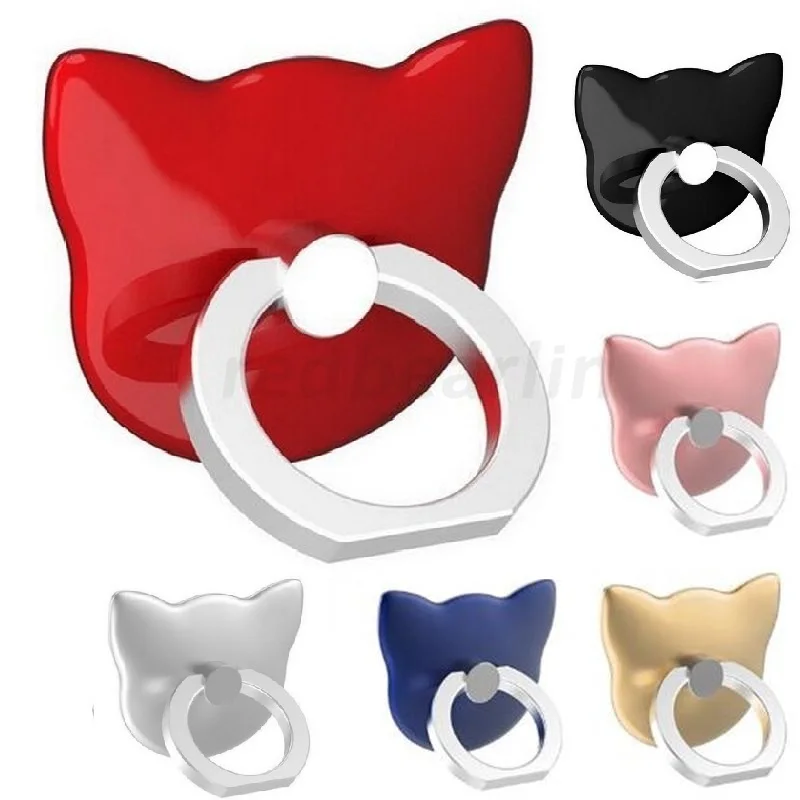 100pcs 360 Degree Rotation Universal Finger Ring Mobile Phone Holder for Smart Phones Stand Mount IPhone Samsung iPad holders